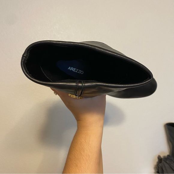 Arezzo Womens Vivian Leather Block Heel Mid-Calf Boots Sz 7.5 - Picture 10 of 10